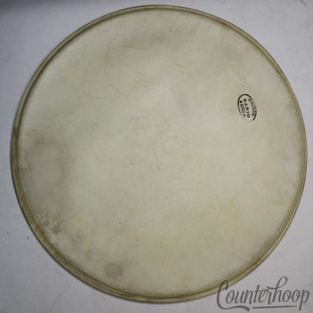 Slingerland Radio King Floor Tom 16"Calf Skin Drum Head Batter/Resonant 50s USA — main photograph