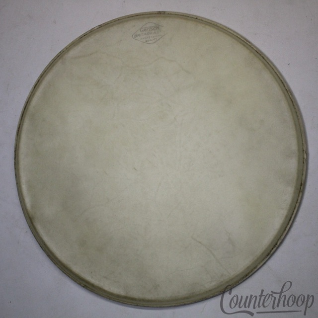Gretsch 13" Broadkaster Tom Drum Batter/Resonant Side Calf Skin Head Vintage 50s — main photograph