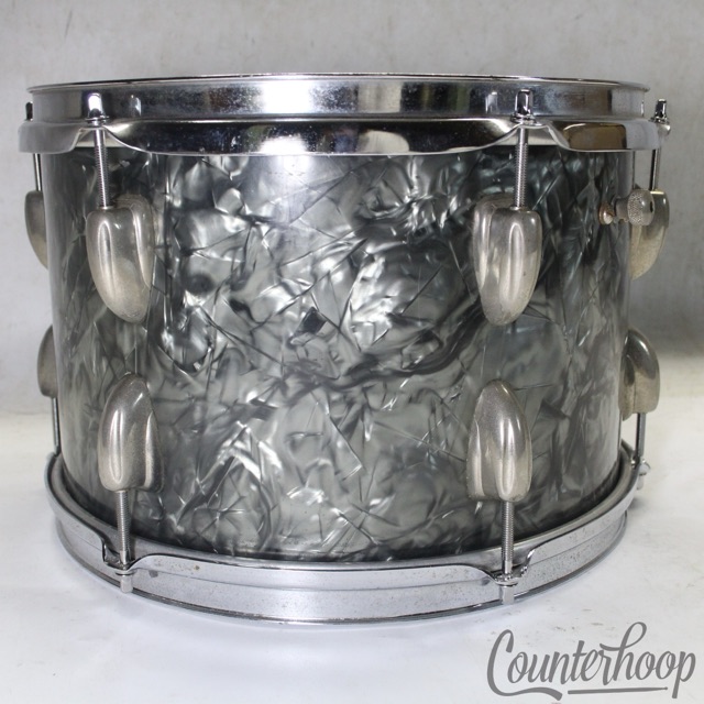 Slingerland 8x12"Rack Tom Drum BDP Vintage 50s 3Ply African Mahogany Nickel SK* — main photograph