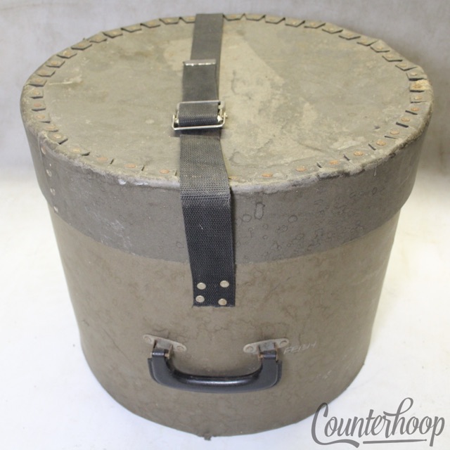 Snare/Rack Tom Drum Case 12x15"Hard Shell Fibre Vintage Professional 16.5x13.5+3 — main photograph