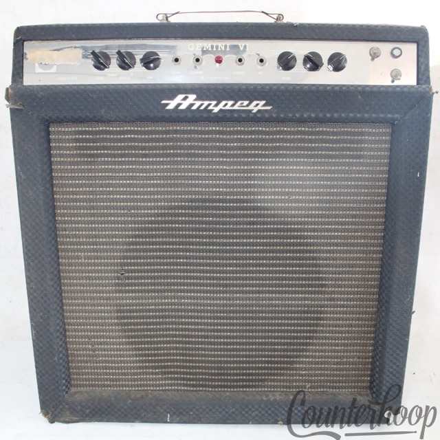 Ampeg Gemini VI Model GS-15-R Guitar Amplifier Vintage 60s Tube Amp Analog USA* — main photograph