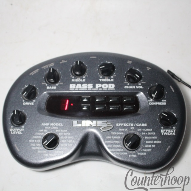 Line 6 Bass POD Amp Modeler and Direct Box Plus Effects +Power Supply — main photograph