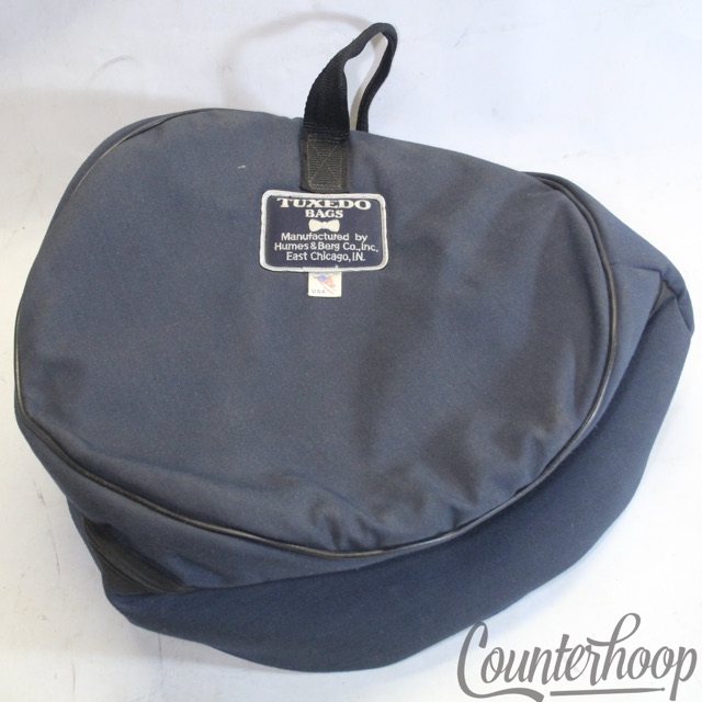 Humes & Berg 14x5 Tuxedo Snare Drum Bag / Case Black Soft Shell Padded Fabric — main photograph