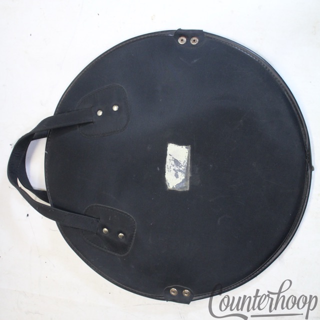 Naugahyde Leather Cymbal Case Vintage Crash/Splash Bag 18" Cymbals — main photograph