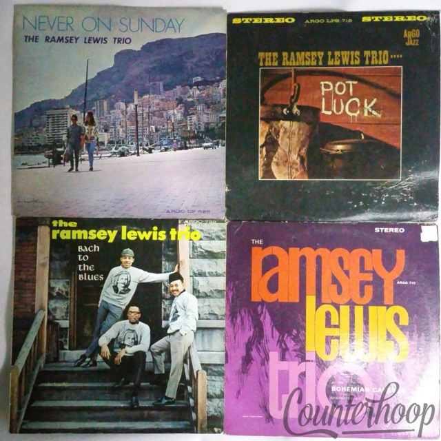 4LP The Ramsey Lewis Trio-Never On Sunday,Pot Luck,Bach To The Blues,At Bohemian — main photograph