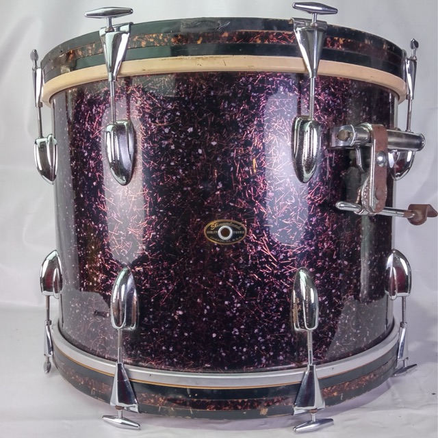 Slingerland 14x20"Capri Pearl Radio King Bass Drum 3Ply African Mahogany+Rail-Mt — main photograph