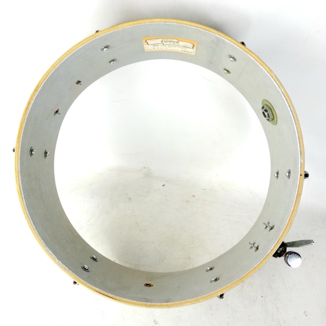 Gretsch 5.5x14"Dixieland #4105 Silver Sparkle Snare Drum Vintage 60s Round Badge — main photograph