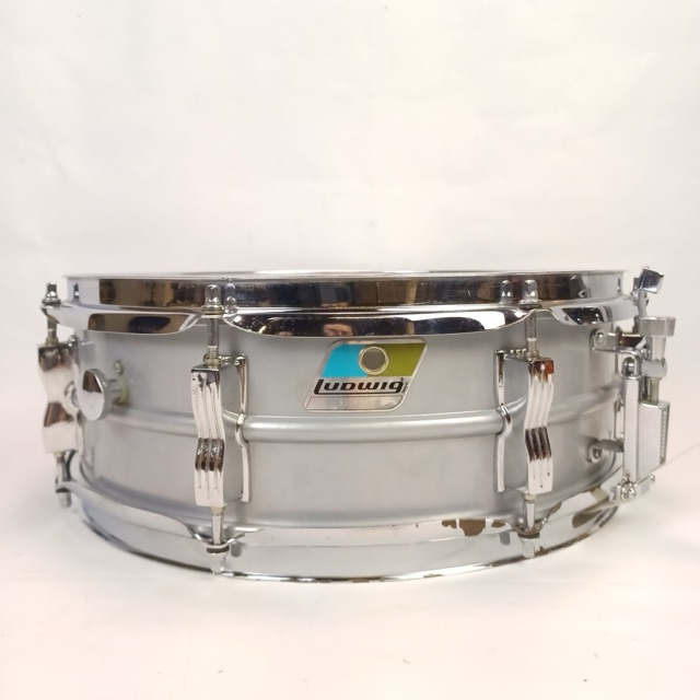 Ludwig 5x14"Acrolite Snare Drum B/O 80s Aluminum Shell Vintage USA #3116065 8Lug — main photograph