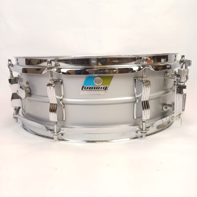 Ludwig 5x14"Acrolite Snare Drum B/O 80s Aluminum Shell Vintage USA #3090838 8Lug — main photograph