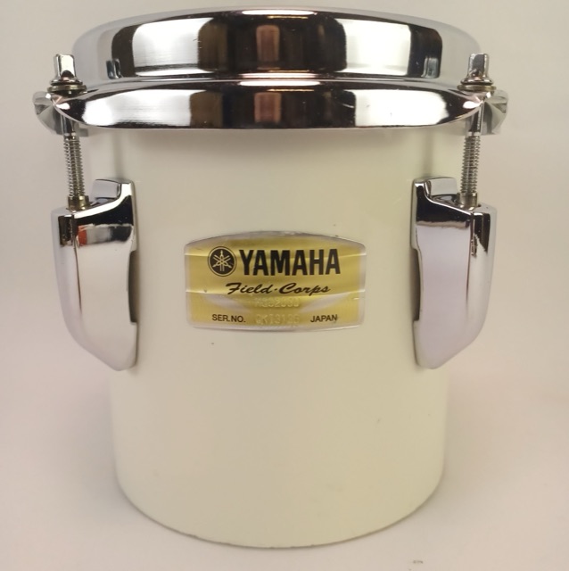 Yamaha 6.5x6"Piano White Field Corps Tenor Tom Drum 8206U 8Ply Birch Japan March — main photograph