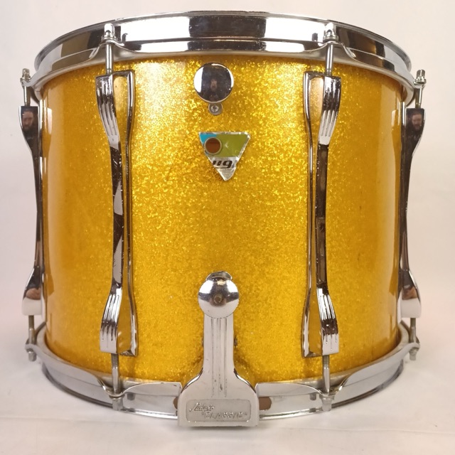 Ludwig 10x14"Silver Sparkle Snare Drum Vintage Marching/Parade Buddy Rich P87 US — main photograph