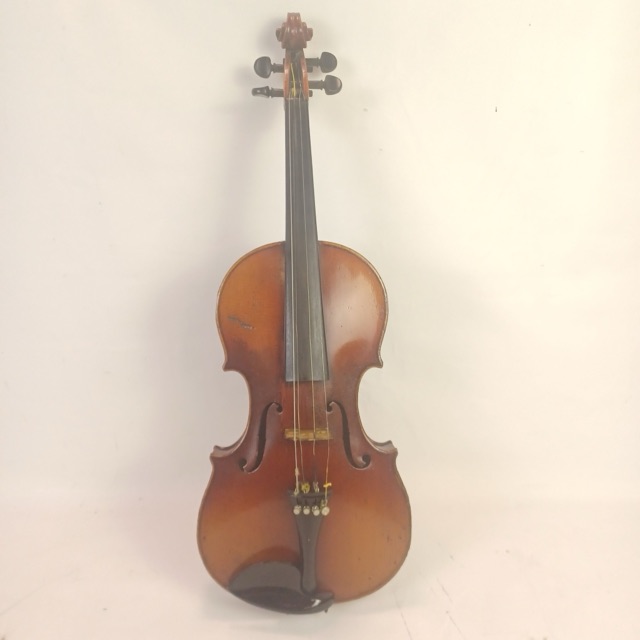 Nicolaus Amatus Fecit Cremona-1645 Italian Copy 4/4 Full Size Violin 1900s +Case — main photograph