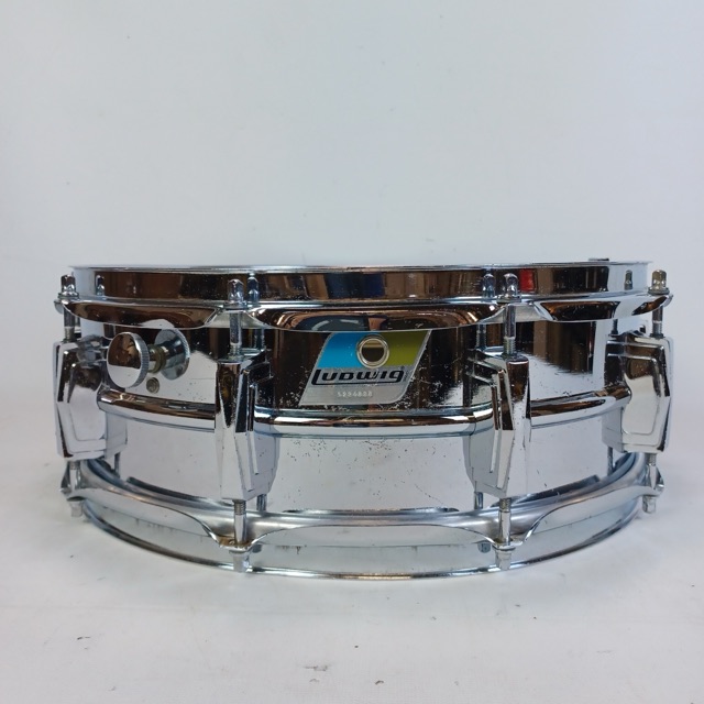 Ludwig Supraphonic 5x14" Snare Drum Vintage 70s Blue/Olive#1224886 10Lug Chicago — main photograph