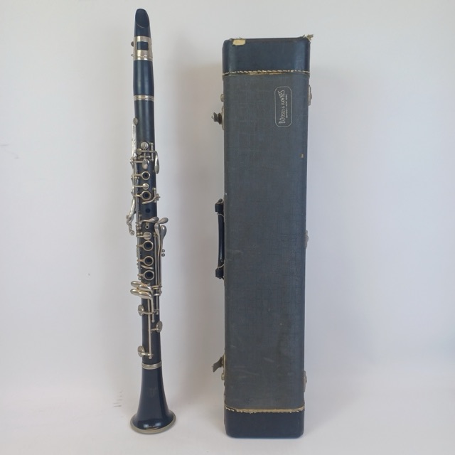 Pruefer “Festival” Model Clarinet Vintage Woodwinds Providence, RI USA +B&H Case — main photograph