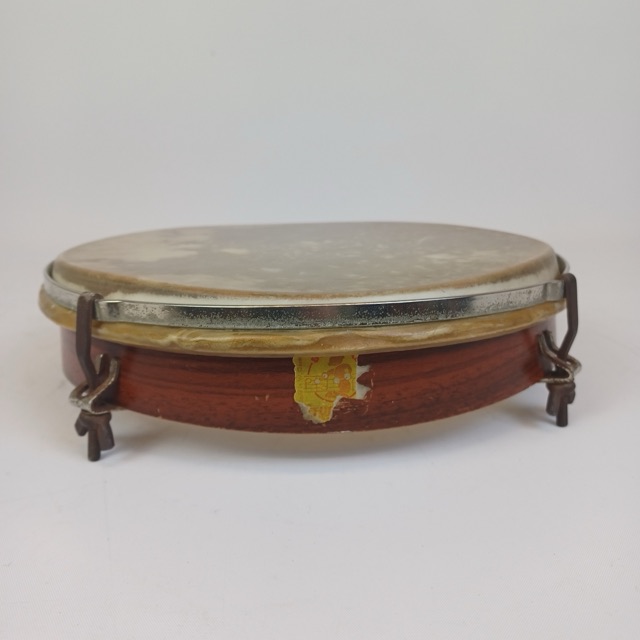 Studio 49 10"Rosewood RT250 Framedrum Hand Drum Natural Calf Skin 4x Lug Germany — main photograph