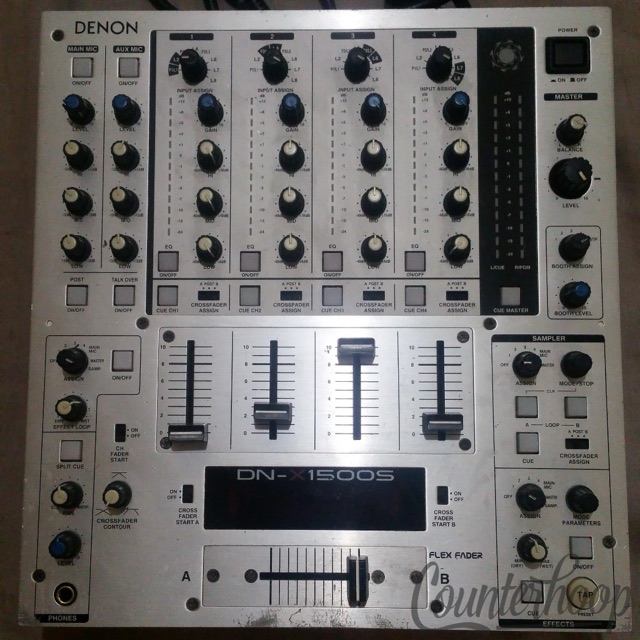 Denon DN-X1500S 4-Channel DJ Mixer Professional Mobile Club 32-Bit Flex Fader* — main photograph
