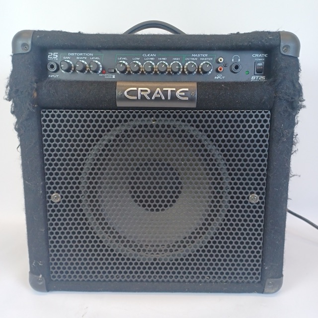 Crate BT25 Bass Amplifier 2 Channel Combo Amp 4Band EQ 25Watts 10"Speaker+Inputs — main photograph