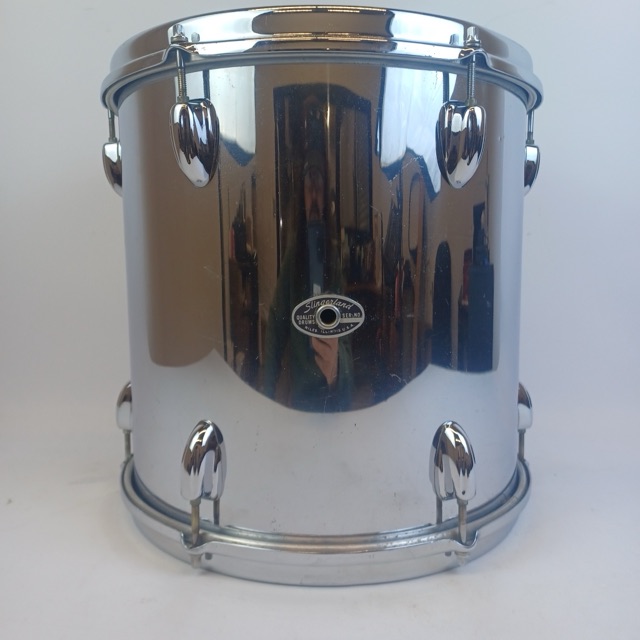 Slingerland 13x13"Chrome Over Wood Power Mega-Tom Magnum Vintage 5ply Maple Drum — main photograph