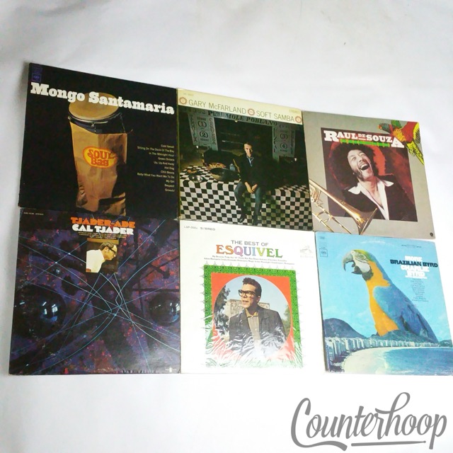 6LP Lot Latin Jazz Mongo Santamaria+Cal Tjader+Gary McFarland+Esquivel+Souza+Byr — main photograph