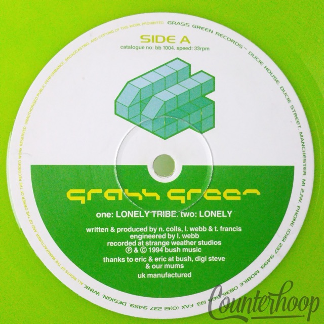 Housey Doings-Lonely Tribe/Ambidextrous 1994 UK Grass Green Records-bb 1004 VG++ — main photograph