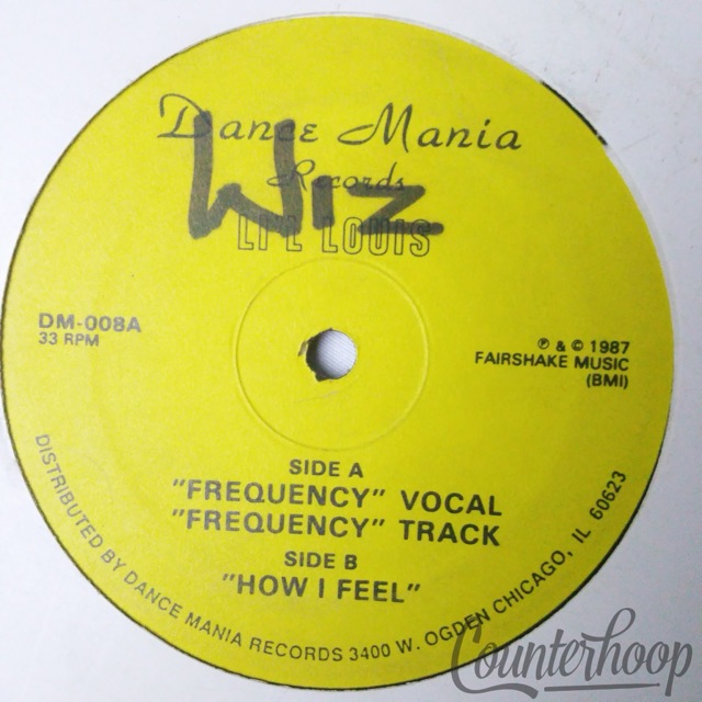 Li'l Louis–Frequency/How I Feel 1987 Dance Mania – DM-008 House/Bleep/Techno VG — main photograph