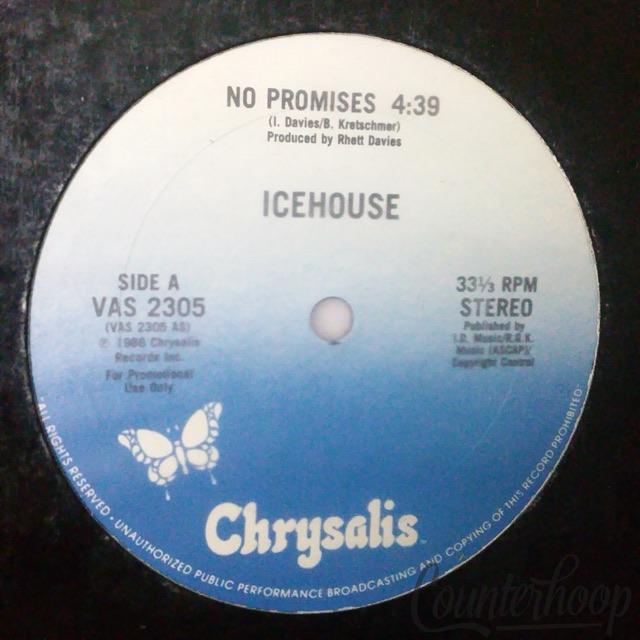 Icehouse – No Promises 1986 Chrysalis-VAS 2305 Rhett Davies Synth-Pop EXC/VG++ — main photograph