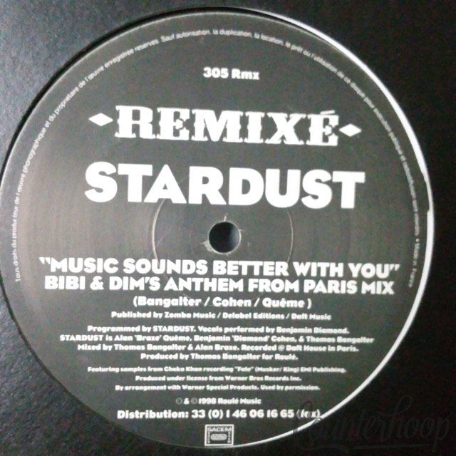 Stardust – Music Sounds Better With You (Remixé) LP1 France 1998 Roulé – 305 Rmx — main photograph