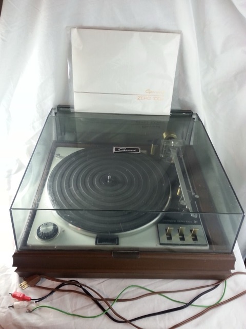 Garrard Zero 100C Turntable Automatic Record Player w/ Dust Cover +Accessories* — main photograph