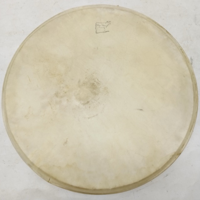 Ludwig 16"Whitecalf Floor Tom Drum Calf Skin Batter/Resonant Head Vintage 50s US — main photograph