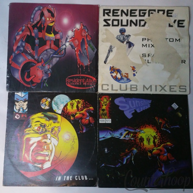 4x House Comic Cover Art 12"s:Resident Alien/Renegade Soundwave/2x Sunshine Funk — main photograph