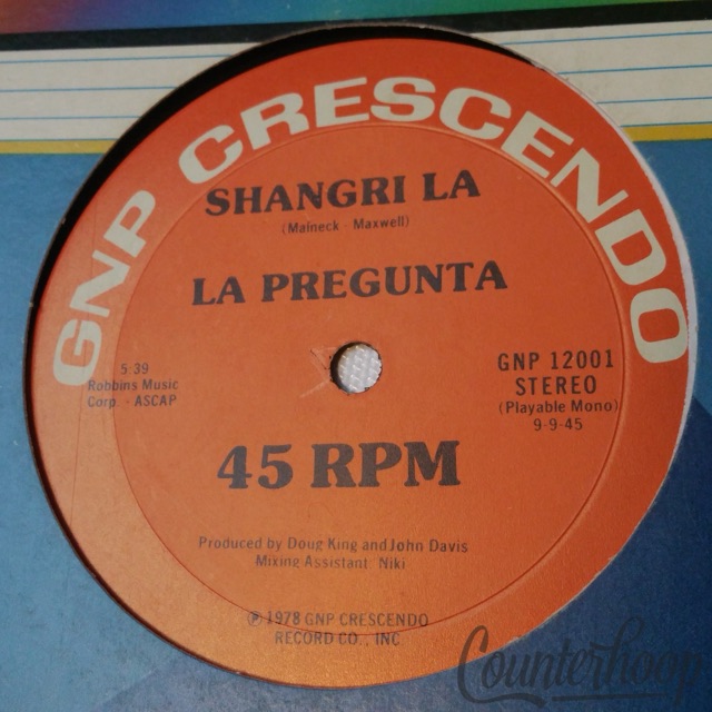 La Pregunta– Shangri La 1978 GNP Crescendo12001 Doug King/John Davis/Malneck/Max — main photograph