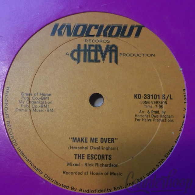 The Escorts – Make Me Over 1981 Knockout-KO-33101 Herschel Dwellingham VG++ — main photograph