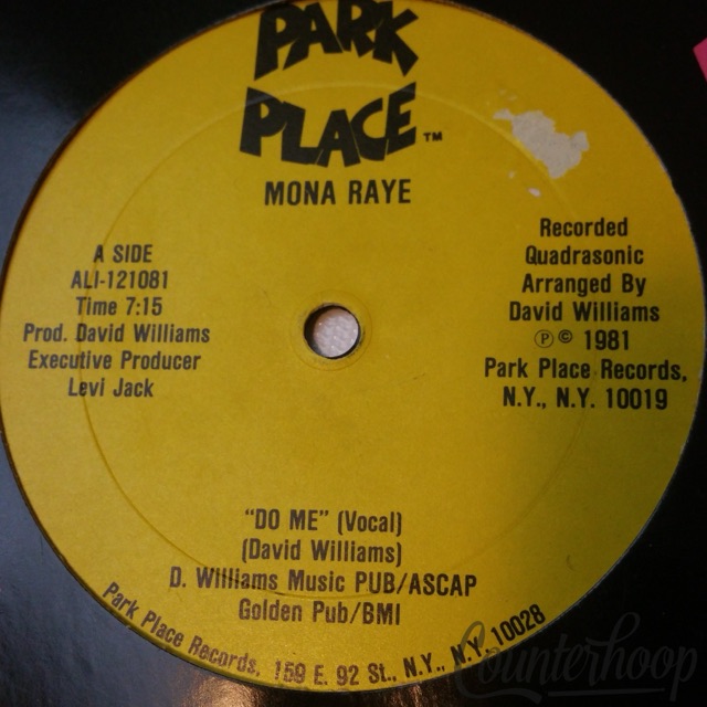 Mona Raye-Do Me 1981 12" Park Place – ALI-121081 David Williams Quadrasonic VG++ — main photograph