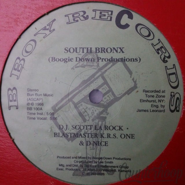 D.J. Scott La Rock - Blastmaster K.R.S. One & D-Nice – South Bronx 1986 OG VG++ — main photograph
