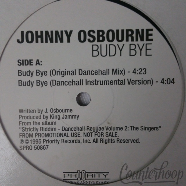 Johnny Osbourne – Budy Bye 1995 Promo Priority Records – SPRO 50867 King Jammy — main photograph