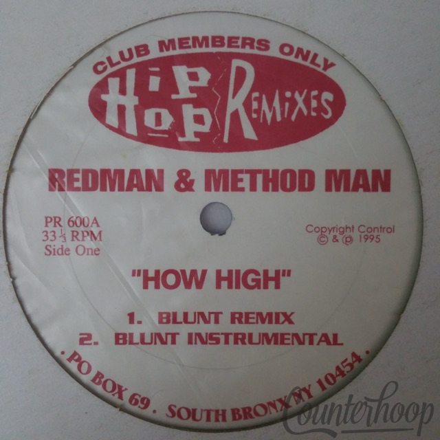 Method Man & Redman – How High 1995 Hip Hop Blunt/Methology Remixes-PR600 EXC — main photograph