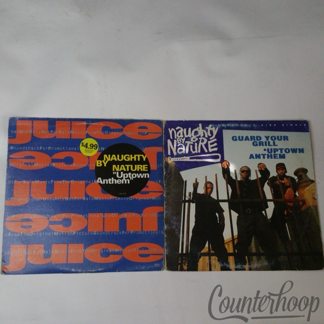 Naughty By Nature 2x12-Uptown Anthem 1991 Juice/2Pac Promo+Guard Your Grill 1992 — main photograph