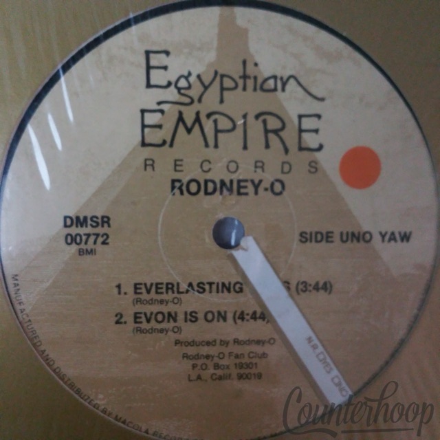 Rodney-O - Everlasting Bass 12" Repress Egyptian Empire Records–DMSR 00772 Lover — main photograph