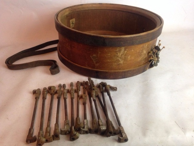 Excelsior 16x6" Vintage Early American Snare Drum 1900s Philadelphia,PA Hoops — main photograph