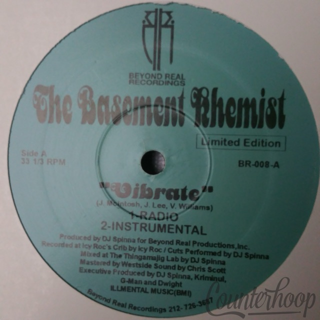 The Basement Khemist - Vibrate 1999 DJ Spinna Beyond Real008 Limited Edition NM — main photograph