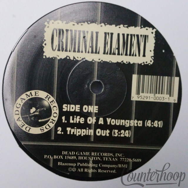 Criminal Elament – Hit 'Em Where It Hurt 1994 Dead Game Records Sampler EP NM — main photograph