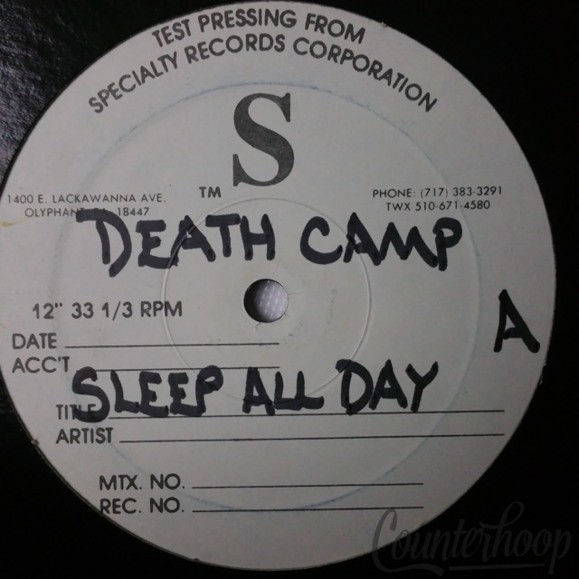 Death Camp-Sleep All Day 1995 Test Pressing StepSun Music Entertainment KRS-One1 — main photograph