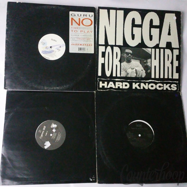 4x12"Guru-No Time To Play/Hard Knocks/Cypress Hill-Audio X/Alkaholiks-Next Level — main photograph