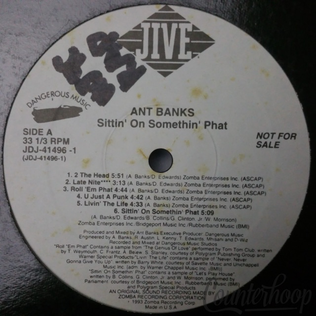 Ant Banks-Sittin' On Somethin' Phat 1993 Promo Jive-JDJ41496-1+Too Short,Spice 1 — main photograph