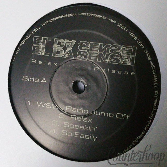 El Da Sensei– Relax Relate Release 2002 2LP Promo Seven Heads-SVH021-2 Artifacts — main photograph