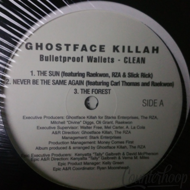 Ghostface Killah- Bulletproof Wallets 2001 2LP Promo Epic-GFK-002+RZA/Raekwon NM — main photograph
