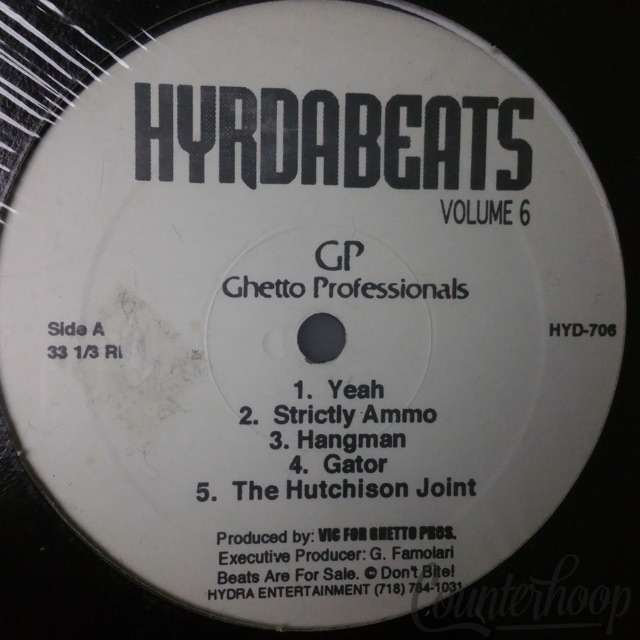 Ghetto Professionals / DJ Fusion – Hydra Beats Volume 6 1997 Instrumental HYD706 — main photograph