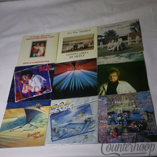 9LP Gospel Lot Gospelaires/Hieb/Messiah/Scott Wesley/Breakin'The Ice/Rock/Mylon — main photograph