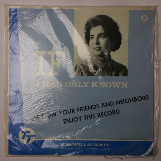 If I Had Only Known 1970 Canada Truth Tapes & Records Ltd.ttlp0s1 Education M SS — main photograph