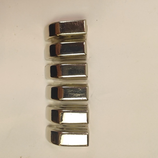 Leedy 6x Nickel Beavertail Concert Snare Drum Lugs Vintage 40s Tom Excellent** — main photograph